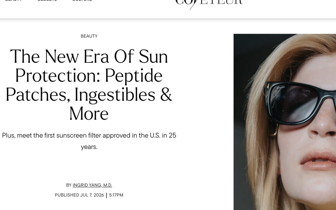 Coveteur Magazine: The New Era of Sun Protection: Peptide Patches, Ingestibles & More